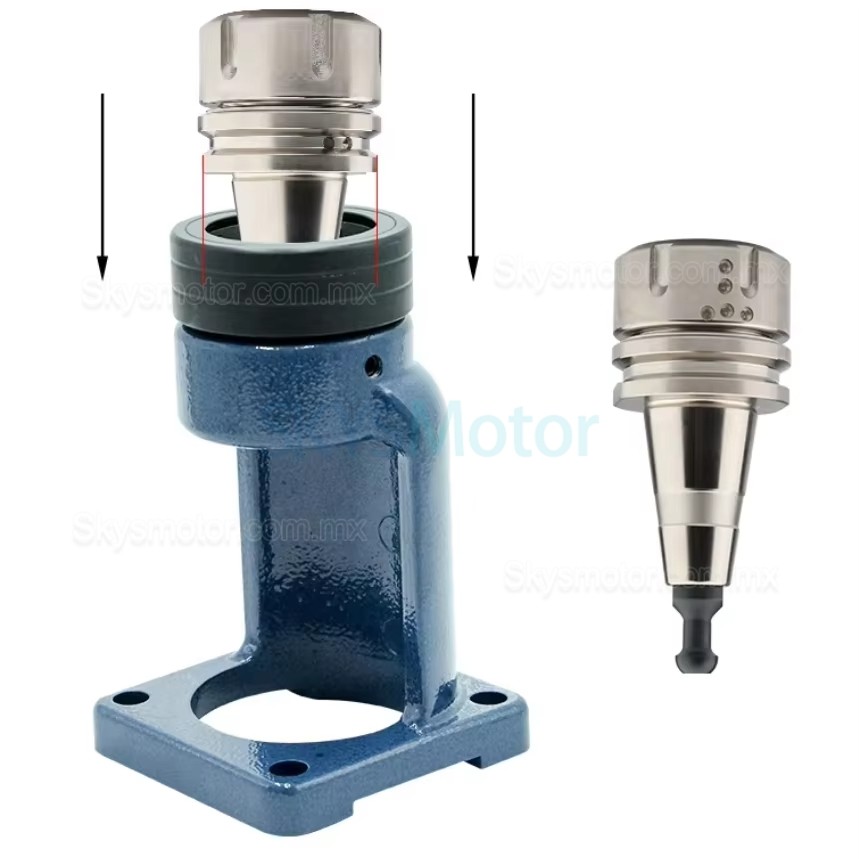 Portaherramientas ISO30/HSK63F con bloqueo de bolas y cojinete de fijaci&oacute;n vertical